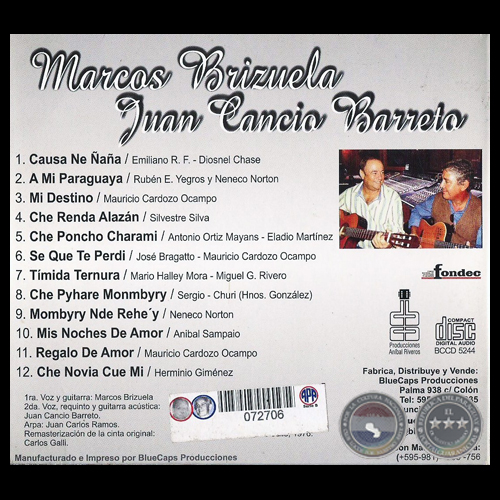 ENTRE COMPADRES Y CANCIONES - MARCOS BRIZUELA