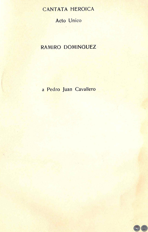 CANTATA HEROICA (ACTO ÚNICO)