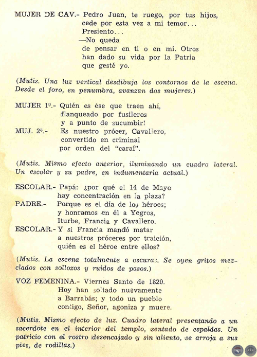 TEATRO BREVE, 1969 - PLÁ/DOMÍNGUEZ - CANTATA HEROICA DE RAMIRO DOMÍNGUEZ