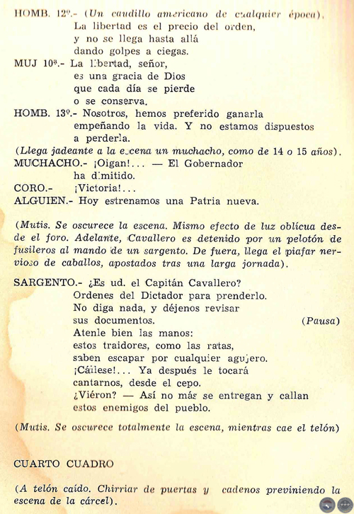 TEATRO BREVE, 1969 - PLÁ/DOMÍNGUEZ - CANTATA HEROICA DE RAMIRO DOMÍNGUEZ