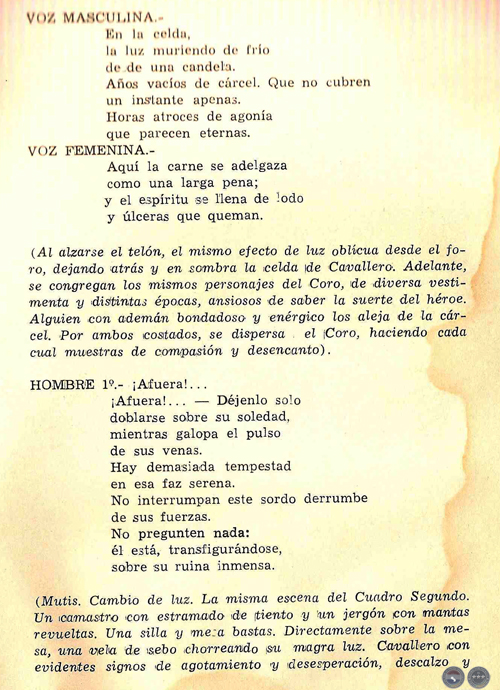 TEATRO BREVE, 1969 - PLÁ/DOMÍNGUEZ - CANTATA HEROICA DE RAMIRO DOMÍNGUEZ