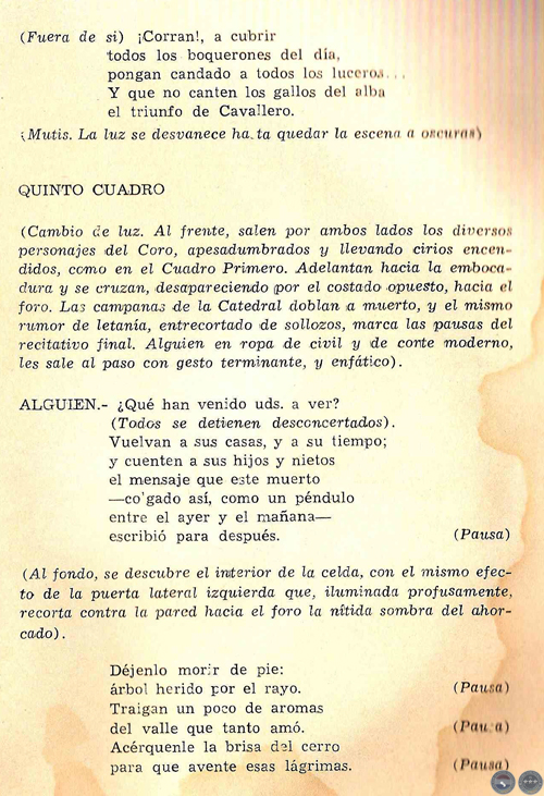TEATRO BREVE, 1969 - PLÁ/DOMÍNGUEZ - CANTATA HEROICA DE RAMIRO DOMÍNGUEZ