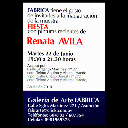 renata avila fabrica afiche junio 2010