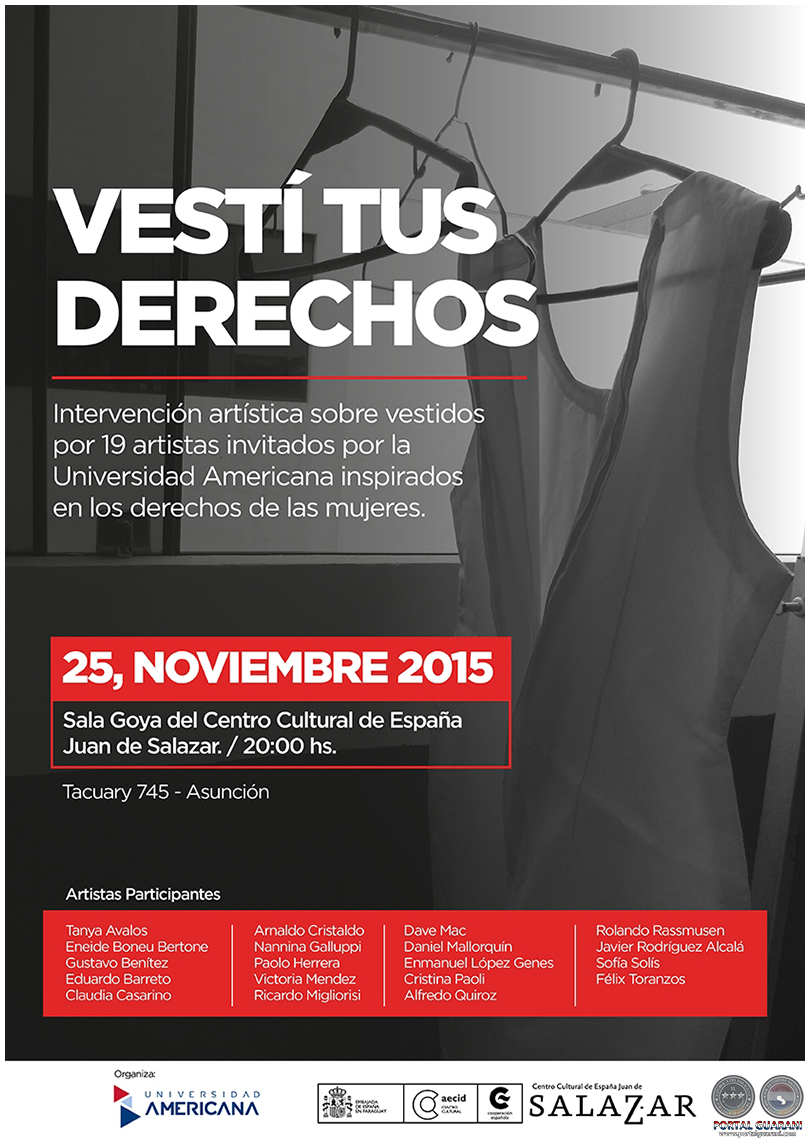 VESTÍ TUS DERECHOS - EXPOSICIÓN DE DANIEL MALLORQUÍN - 25 DE NOVIEMBRE AL 5 DE DICIEMBRE DE 2015