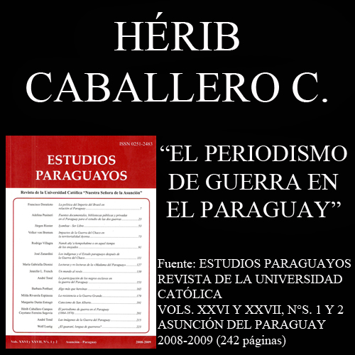 estudios paraguayos XXVI XXVII hérib caballero c
